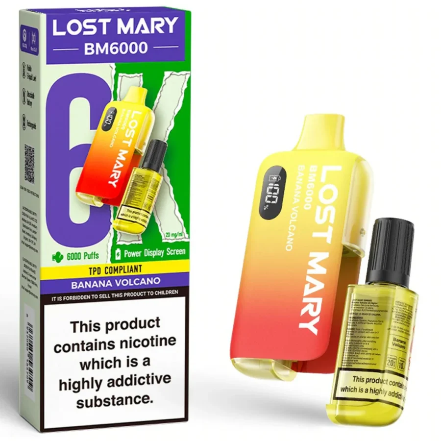 Lost Mary BM6000 – Banana Volcano (Einweg-Pod-Set) 20MG E-ZIGARETTEN EINWEG - XMANIA Deutschland 9